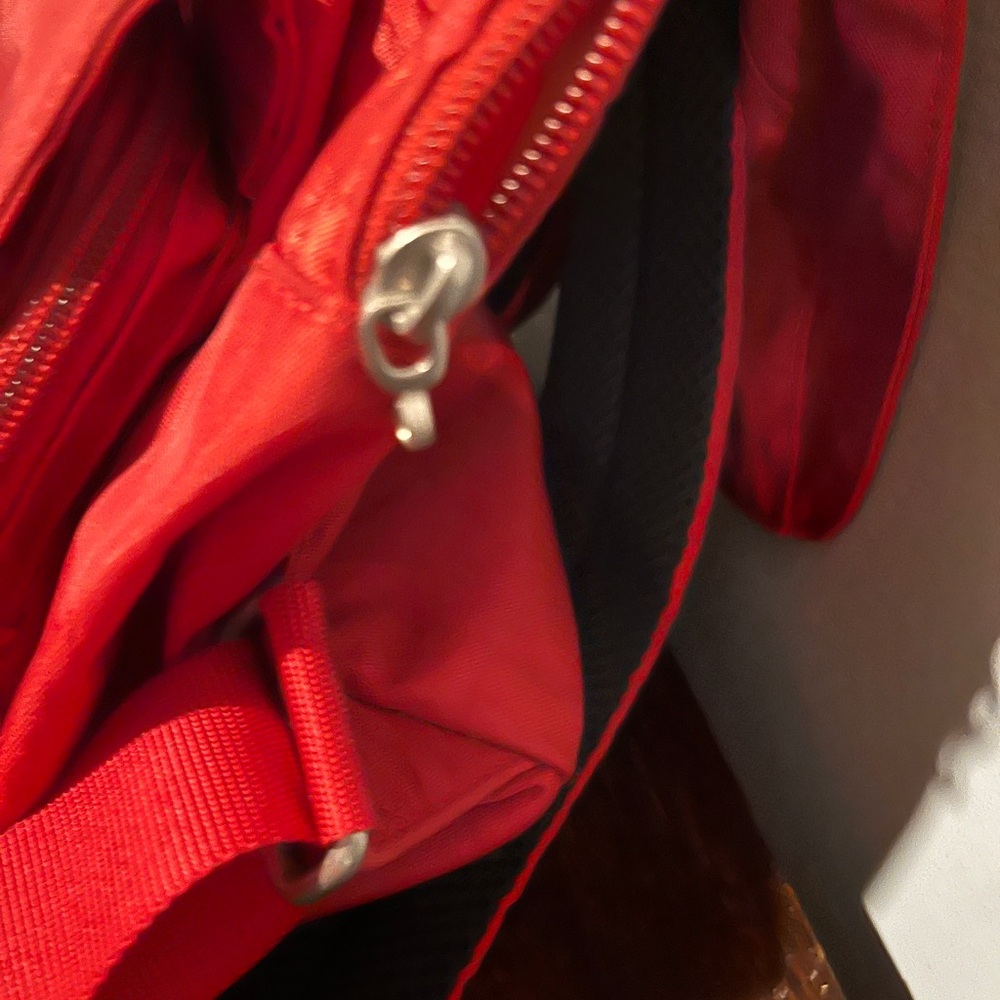 Red Nylon Backpack - image 5